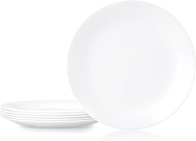 CORELLE Winter Frost White, Dinner Plate Set, 6 Piece, 26cm