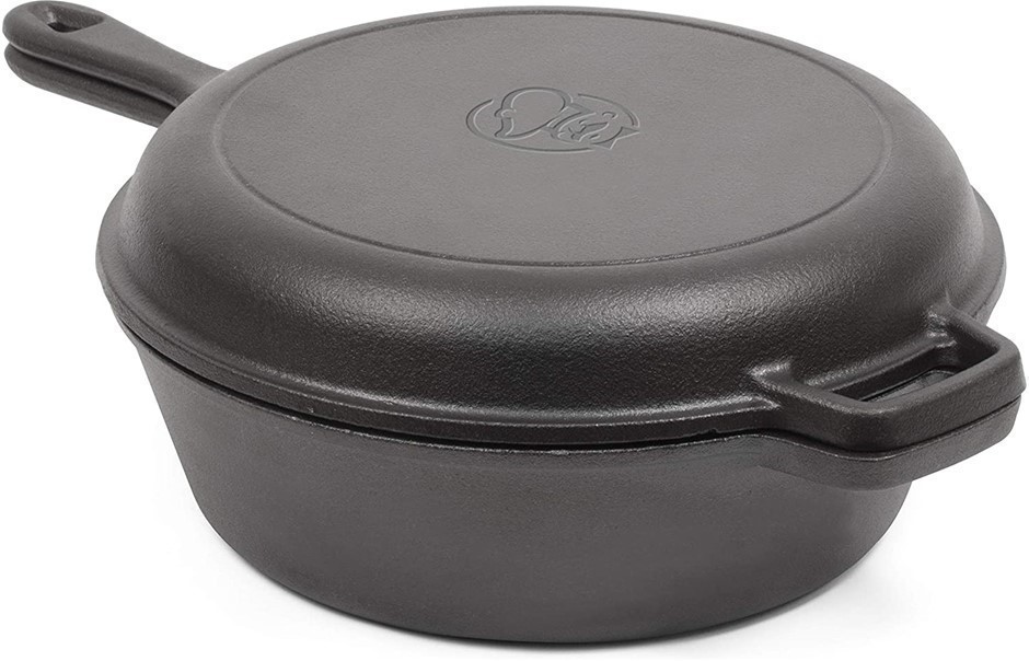 COMMERCIAL CHEF 3 Quart Dutch Oven, Black, Model: CHFL3CC.