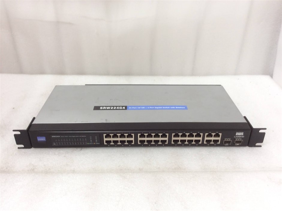 Linksys SRW224G4 24-Port 10/100 + 4-Port Gigabit Switch With WebView