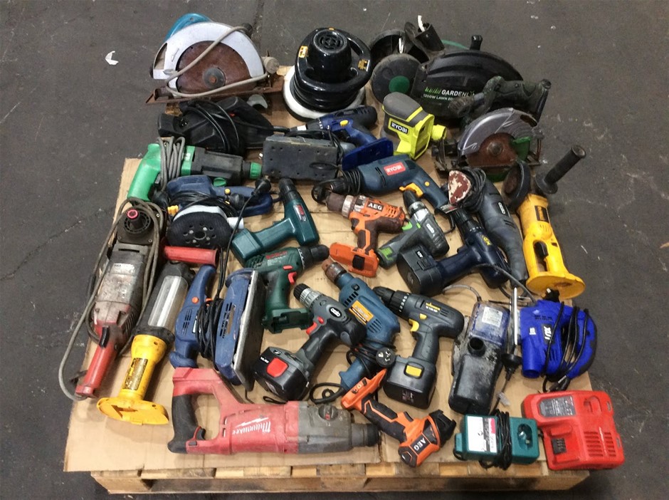 Mixed Brand Assorted Power Tools Lot