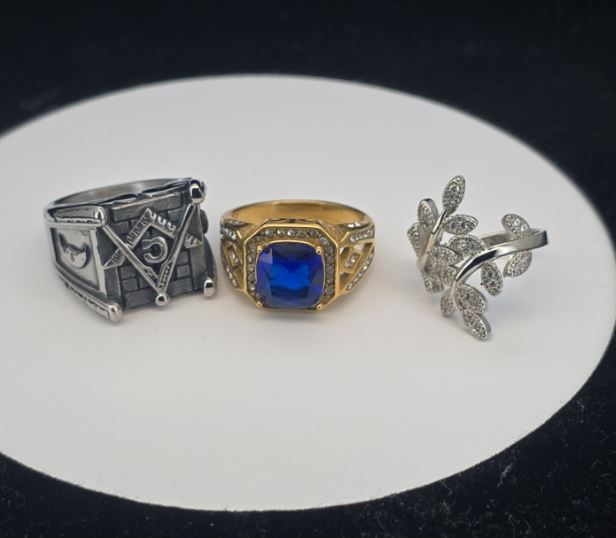 18K Gold-Plated Mixed Lot of 3 items