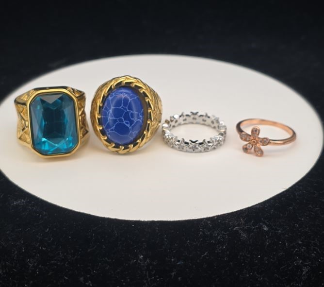 18K Gold-Plated Mixed lot of 4 Items