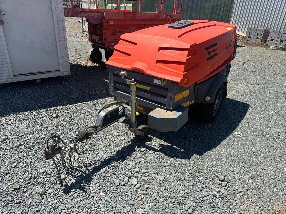 Atlas Copco XAS130 Trailer Mounted Compressor