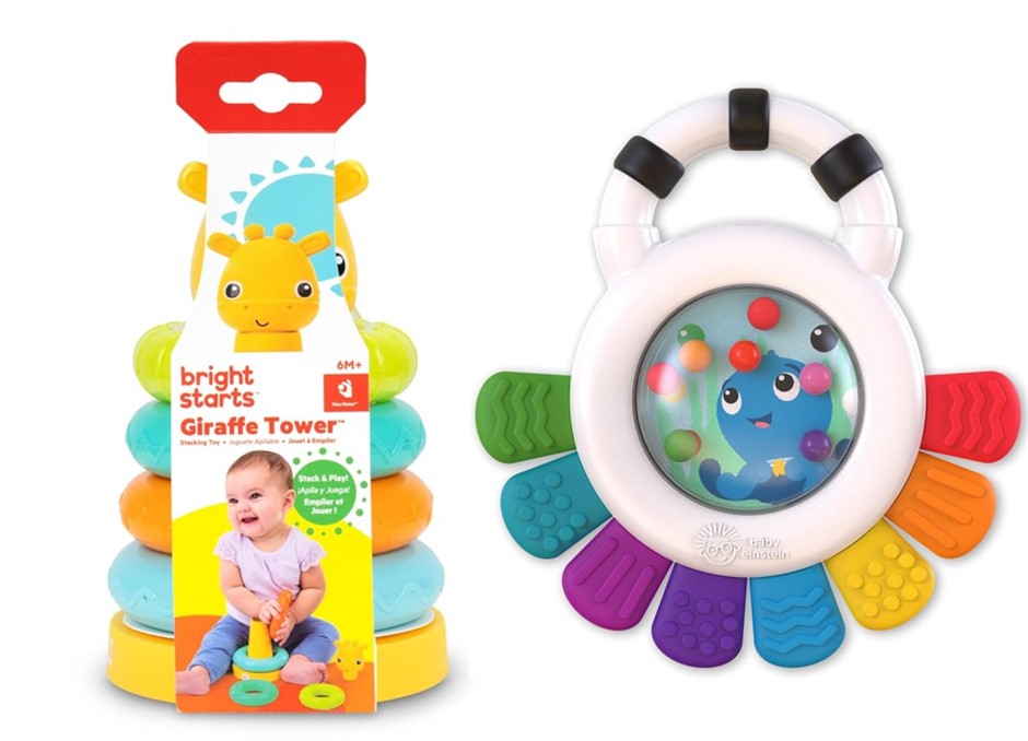 2 x Assorted Baby Developmental & Sensory Toys, 3-6m+, Comprising: 1 x BRIG
