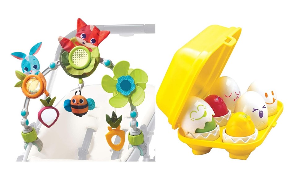 2 x Assorted Baby Development & Sensory Toys, 0-6M+, Comprising: 1 x TINY L