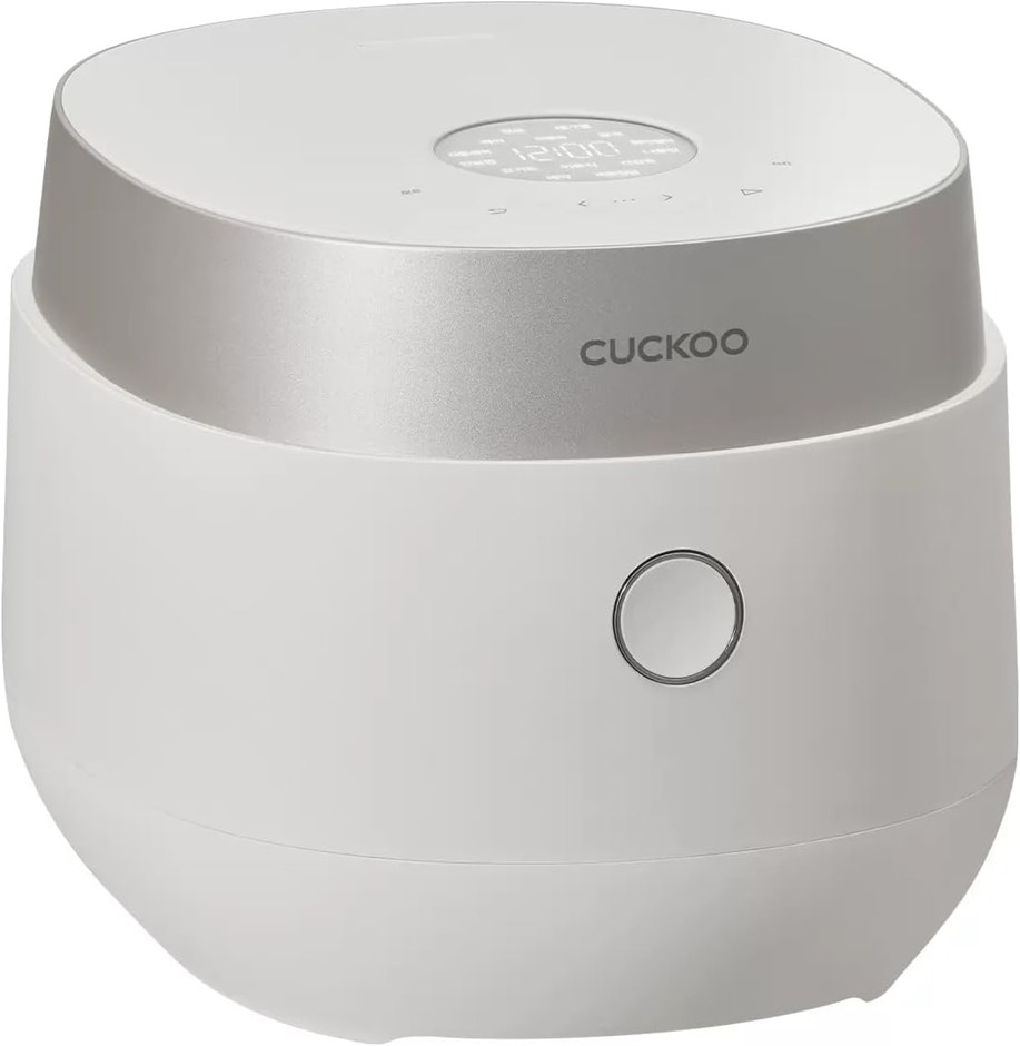 CUCKOO Smart Rice Cooker, 6-Cup Capacity, White, Touch Control Display, 13
