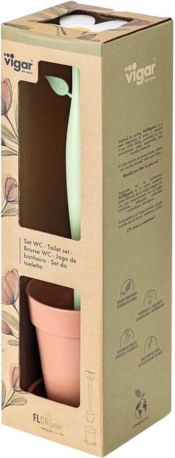 VIGAR Florganic Toilet Brush & Holder Set.