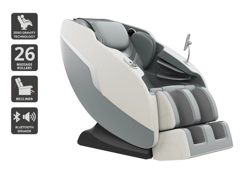 KOGAN TheraSoothe Zero-Gravity Massage Recliner Chair, Grey. NB: not in ori