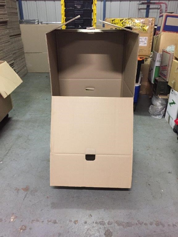Cardboard Port-A-Move Boxes Flat Packed - Qty.10