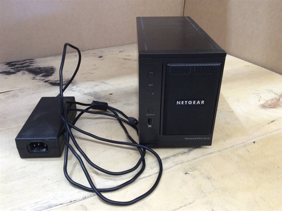 Netgear ReadyNAS Duo RND2000 v2 Nas With Power Adapter