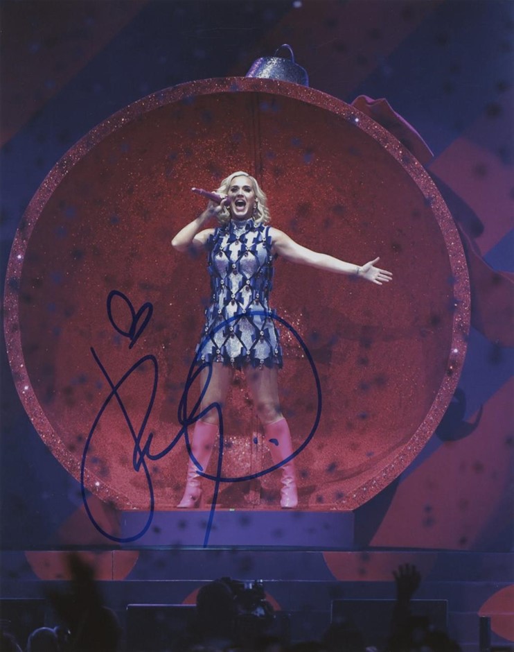 KATY PERRY CONCERT SIGNED PHOTO