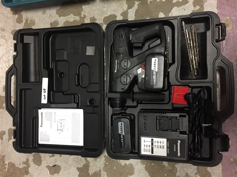 Panasonic Wireless Rotary Hammer Drill in Case