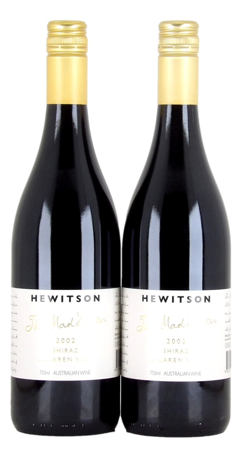 Hewitson The Mad Hatter Shiraz 2002 (2x 750mL), McLaren Vale 5* Prov