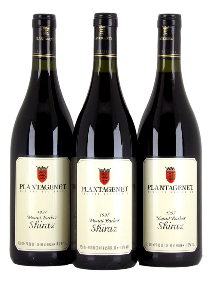 Plantagenet Mt Barker Shiraz 1997 (3x 750mL), WA. 
