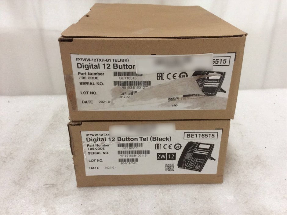 NEC IP7WW-12TXH-B1 Digital 12 Button Telephone - New (Lot of 2)