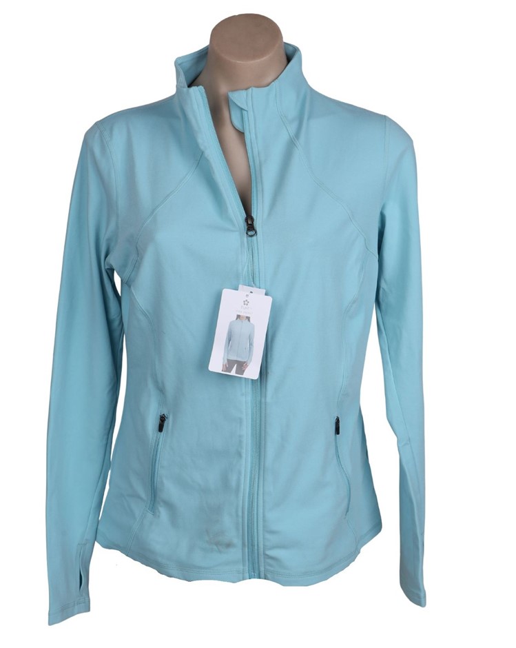 TUFF Women's Vida Athletic Jacket, Size M, Light Blue.