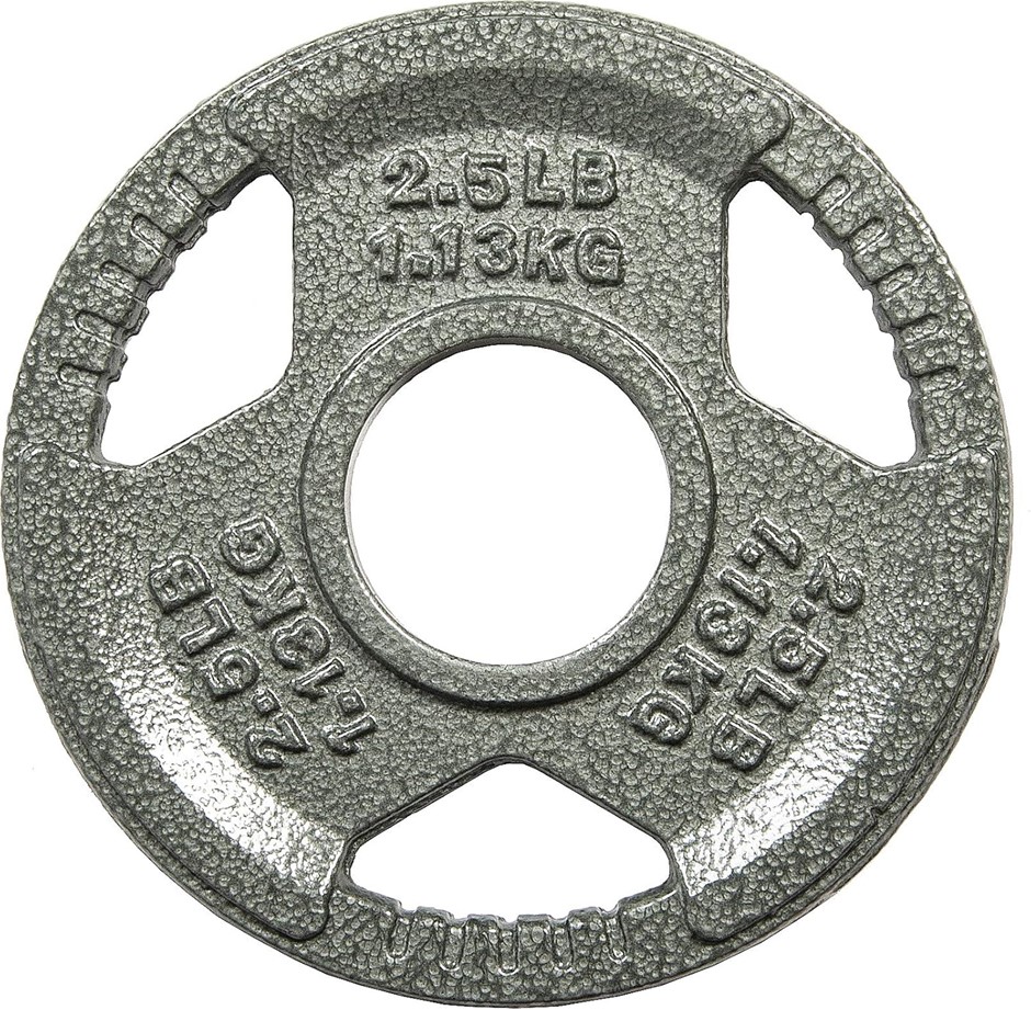 SPORZON! Cast Iron 1.13kg Plate Weight Plate for Strength Training, 2-Inch.