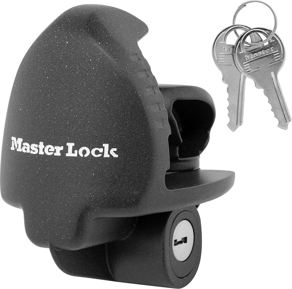 MASTER LOCK Universal Trailer Hitch Lock, Black, 379ATPY. NB: opened packag