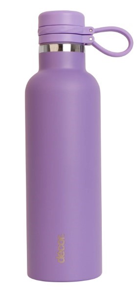 DECOR Hydro Double Wall Stainless Steel Bottle, Purple, 750 ml Capacity.