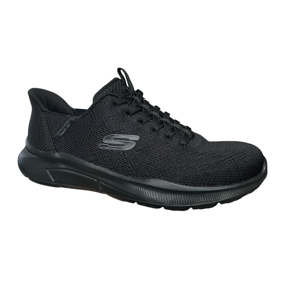 SKECHERS Men's Equalise Swift Fit Shoes, Size US9, Black (BBK), 255148CS.