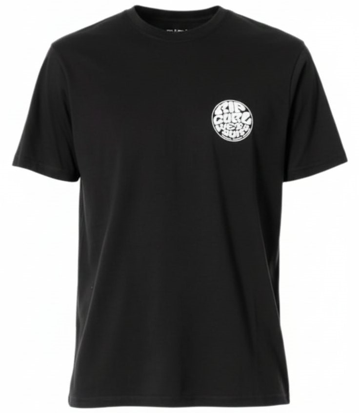 RIP CURL Wettie Icon Tee Mens, Black, Size M