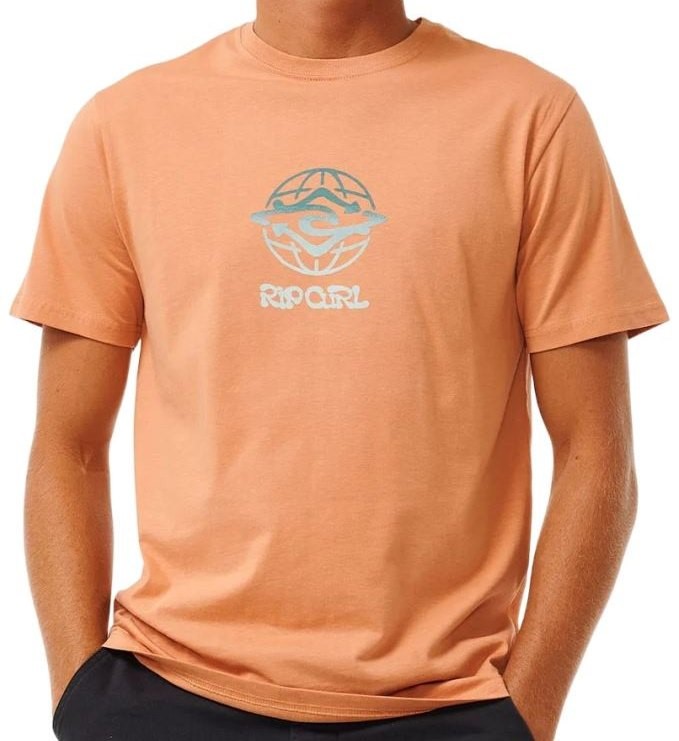 RIP CURL Swc Globe Tee, Clay, Size S
