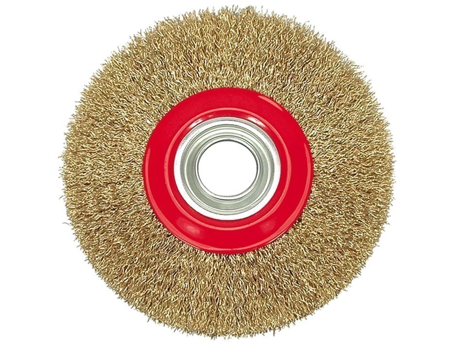 5 x VOREL Crimped Wire Circular Brushes, Diameter 125mm.