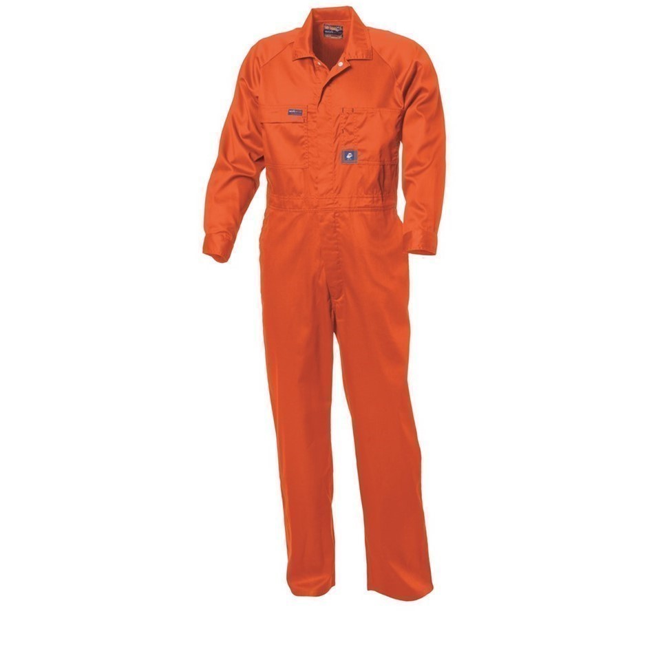 2 x WS WORKWEAR Mens Fire Retardant Coveralls, Size 112S, Orange.