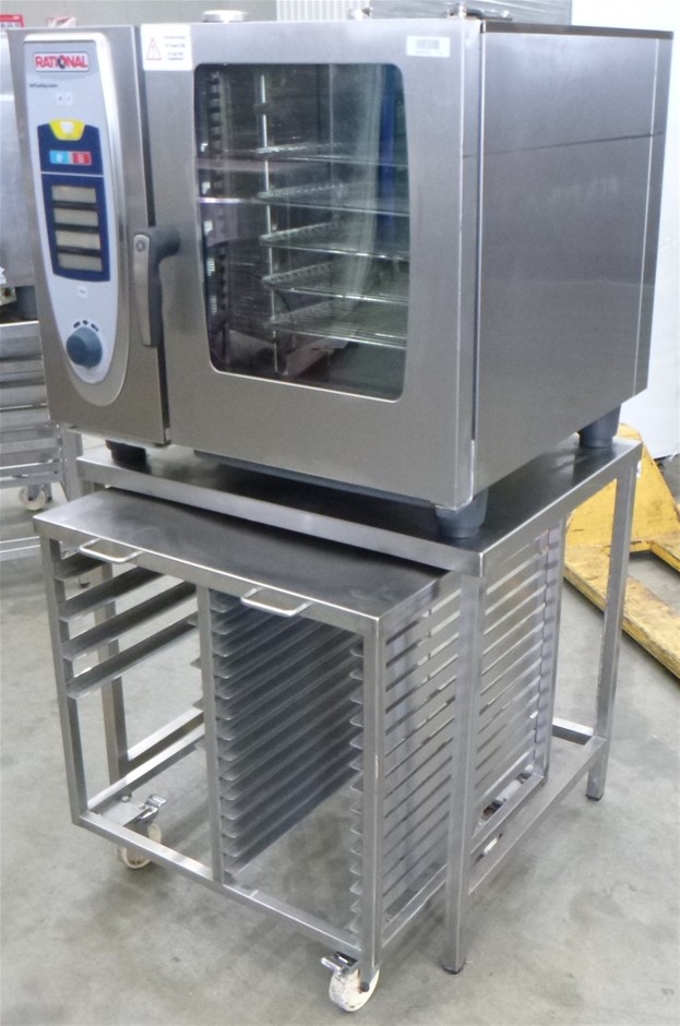 Rational Self Cooking Centre Combi Oven with Stand & Mobile Tray Rack