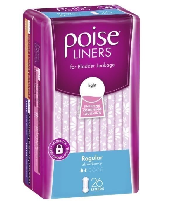 POISE 78pk Liners, Regular Absorbency. N.B. 1 x opened packaging.