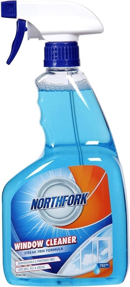 6 x NORTHFORK Window Cleaner 750mL , No streaks/ Blooming, Lifts Dust, Oils