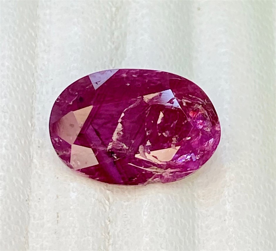 3.28 CT Natural Kashmir Ruby