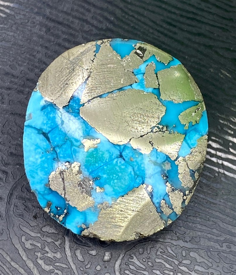 62.74 CT Quality Natural Pyrite Turquoise