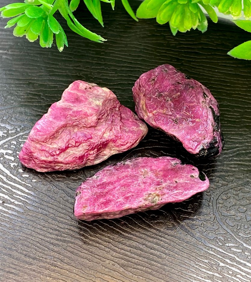73.45 CT Lovely Reddish-Pink Natural Ruby Chunks