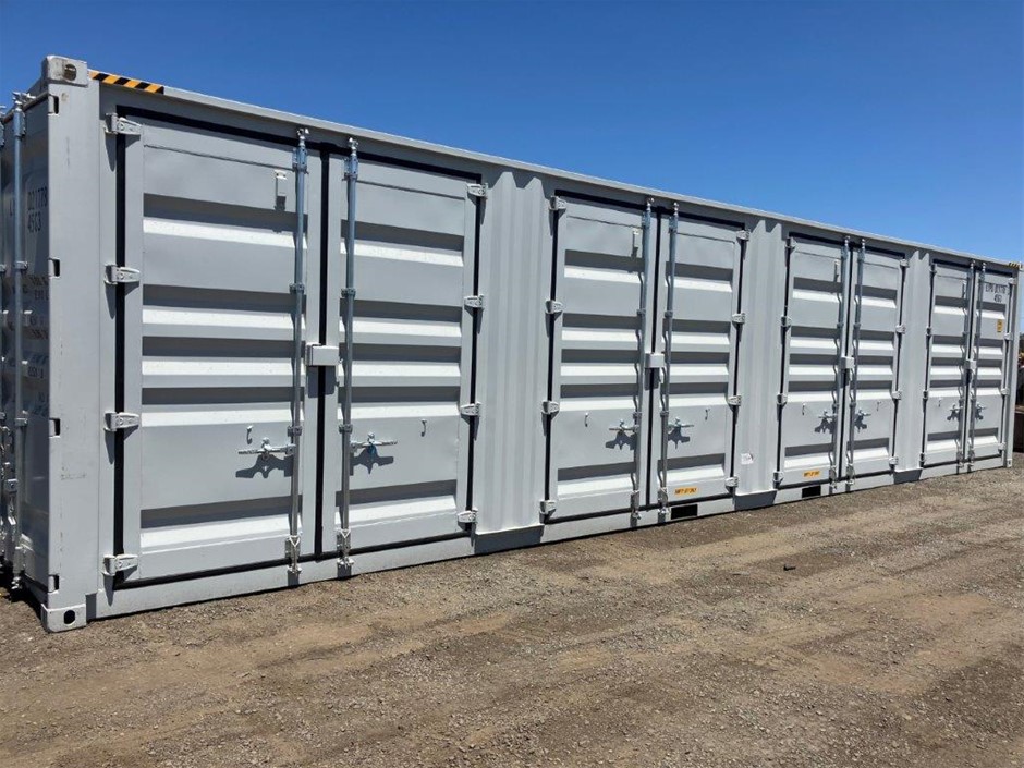 40ft High Cube Side Opening Container with Fork Pockets(Unused) Auction ...