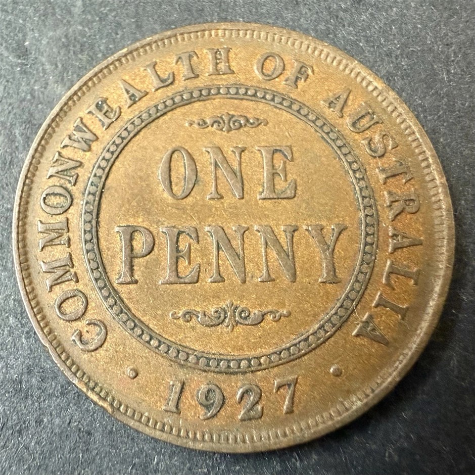 1927 Australia KGV One Penny