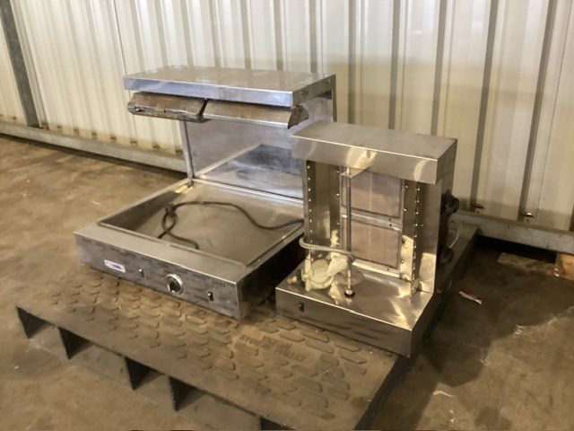 <p>Roband Food Warmer And Gas Grille Oven Upright Rotisserie </p>