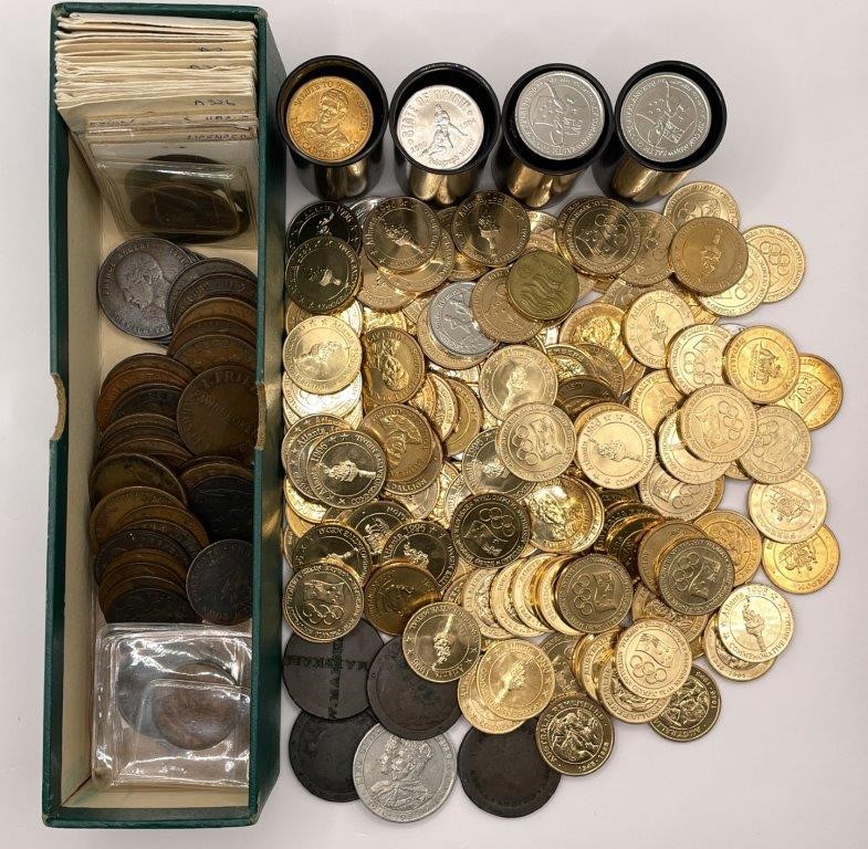 Approx. 295 x Asstd. Australian & New Zealand Tokens, C. 1862 - 1996