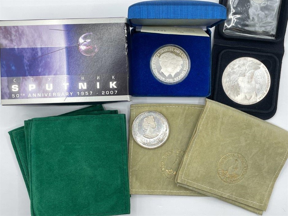 Approx. 10 x Numismatic & Commemorative Medals incl Silver,  C.1977-90
