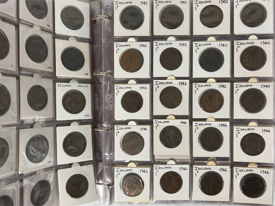 Approx. 466 x Ireland pre-decimal & decimal coins, c.1928-2000