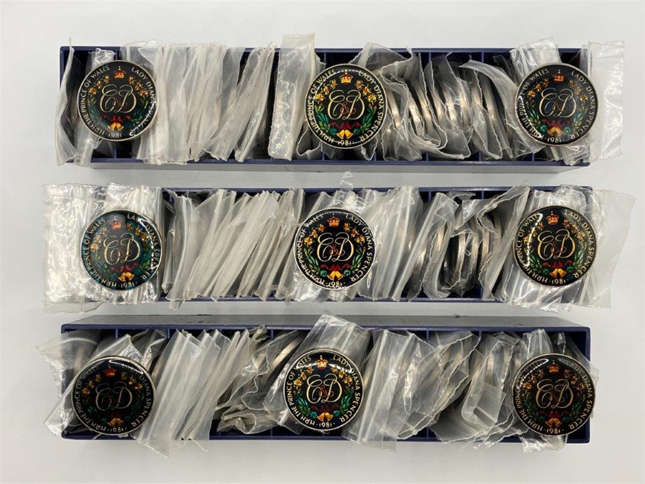 Approx. 125 x 1981 Royal wedding Commemorative medallions