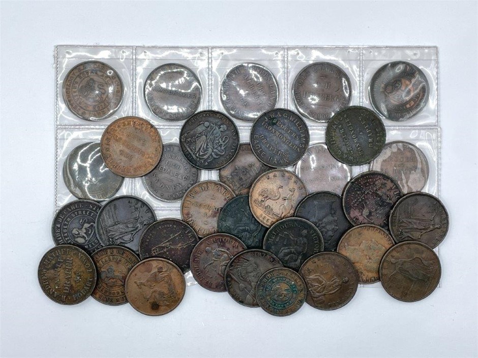 Approx. 33 x Pennies/Half Pennies c. 1855-67