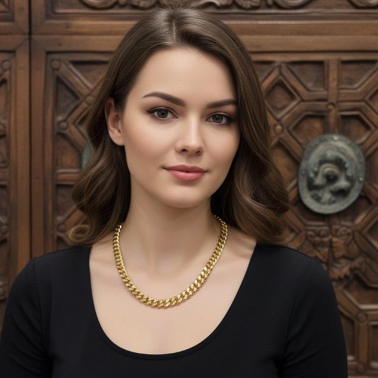 18k Italy Stamped Solid Yellow Gold Filled Chain-Quality Guarantee-60cm