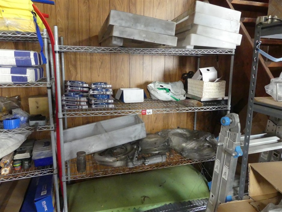 Boat Fittings (Unused) And Shelving Unit
