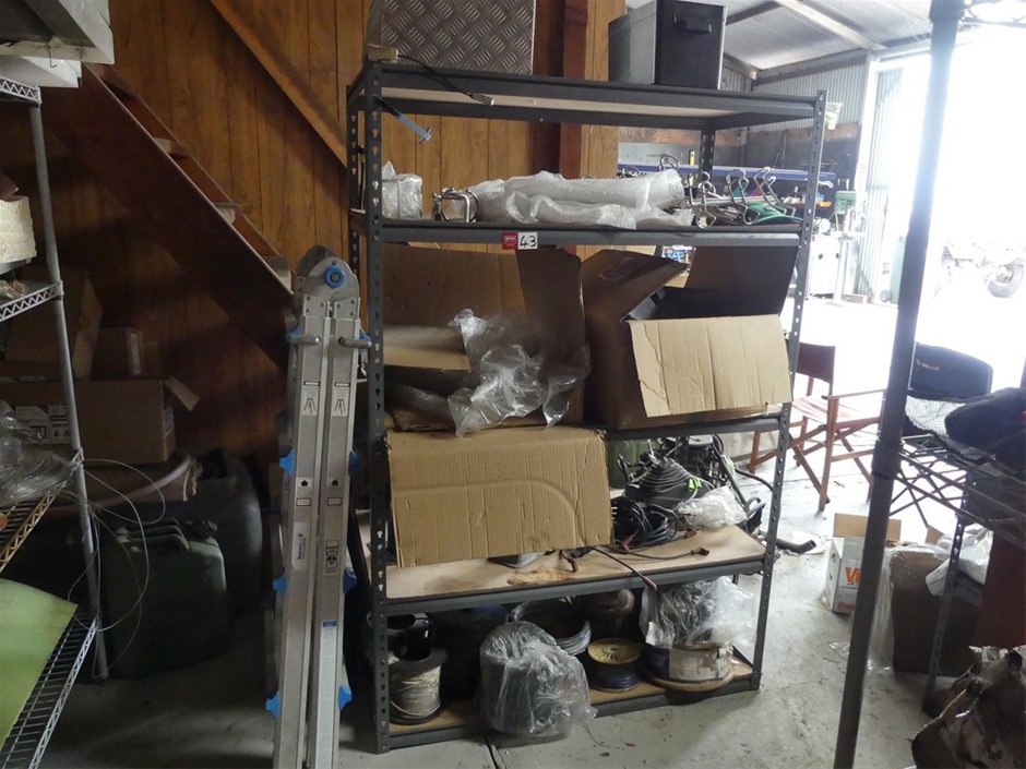 Boat Fittings (Unused) And Shelving Unit