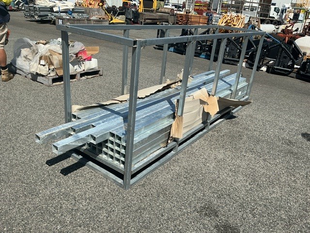 Cage of Fencing Posts Square Galvanised Steel