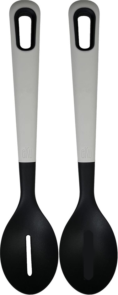 2 x EKU: Slotted Spoon and Solid Spoon, Caviar