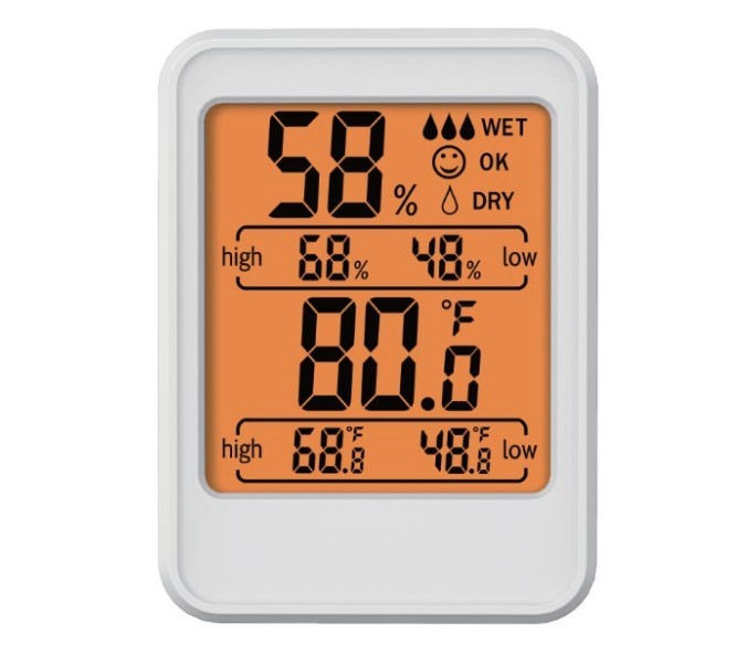 Indoor Humidity and Temperature Sensor, White