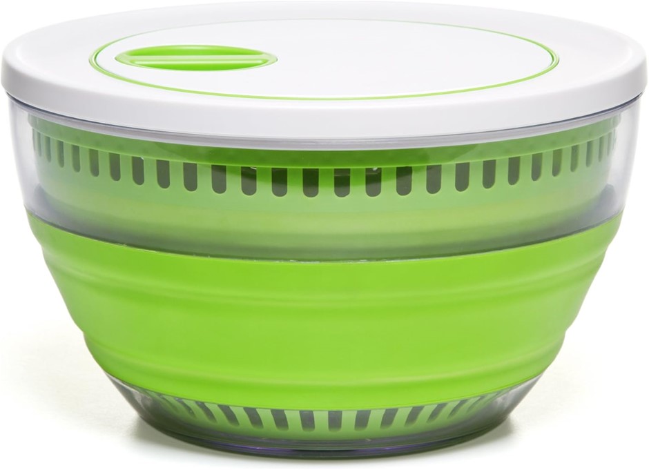 PREPWORKS by Progressive Collapsible Salad Spinner 4 Quart Green