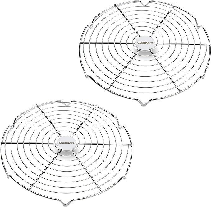 CUISINART Gourmet Outdoor Grilling Circular Griddle Wire Rack 12 Inch, 2-Pi